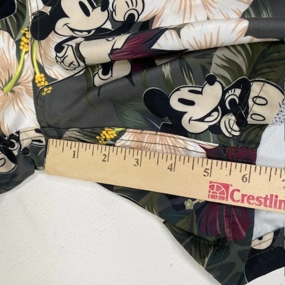 Neff‎ Disney Mickey Mouse Floral Swim Trunks Shorts Gray S